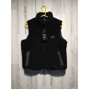 NWT Bass Outdoor Mens Medium Full Zip Deep Pile Sherpa Vest